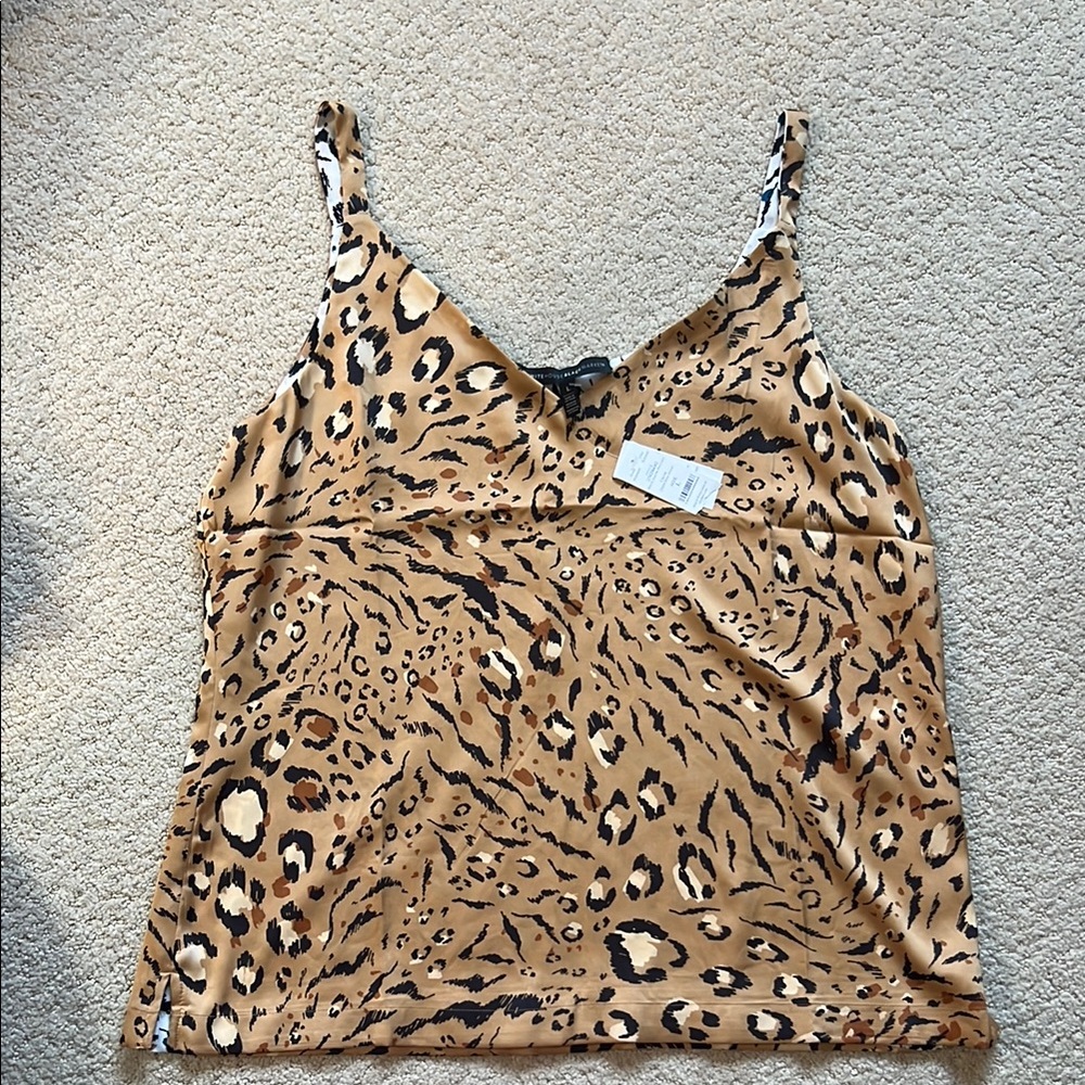 White House Black Market Brown Tan Fitted Sleeveless Camisole